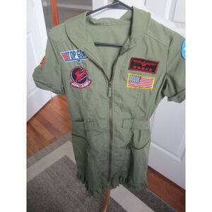 Top Gun Womens Costume Dress Flight Pilot Goose Maverick TomCat   Size Medium